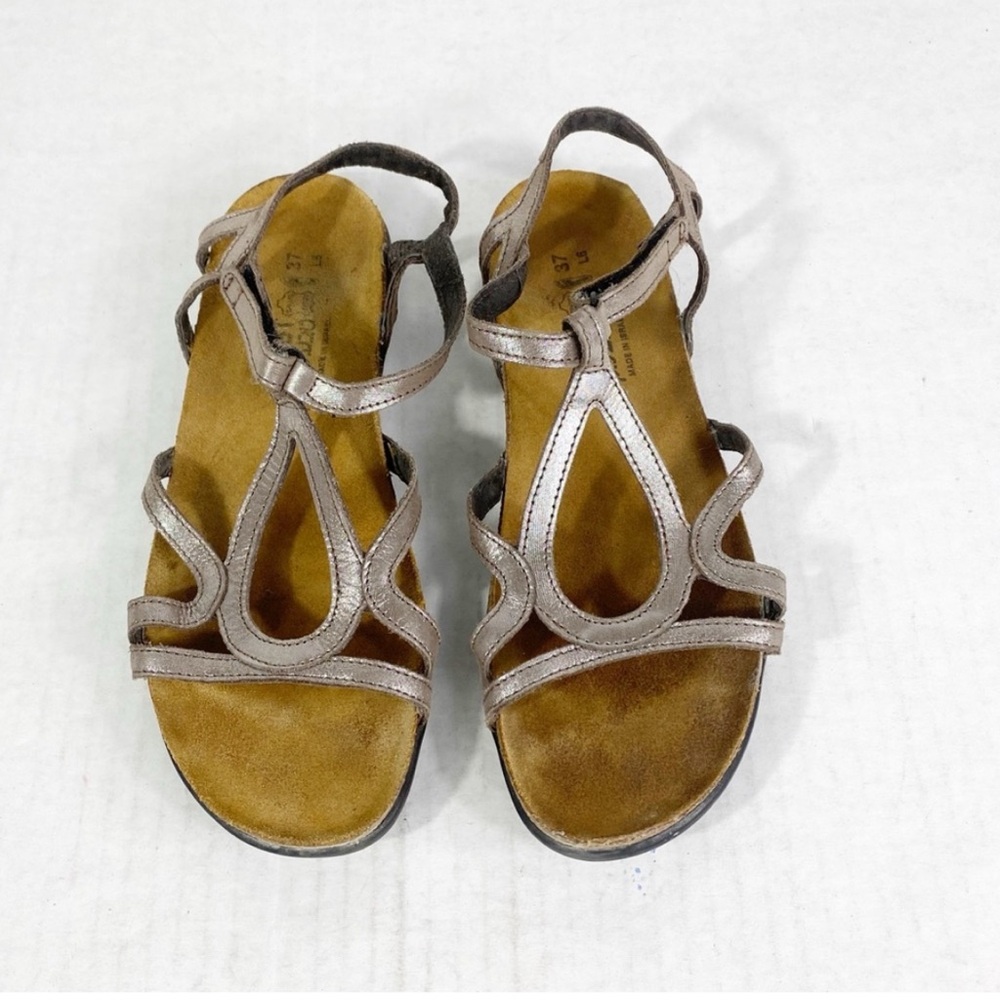 Naot Silver Sandals Minimalist Design - Picture 2 of 6